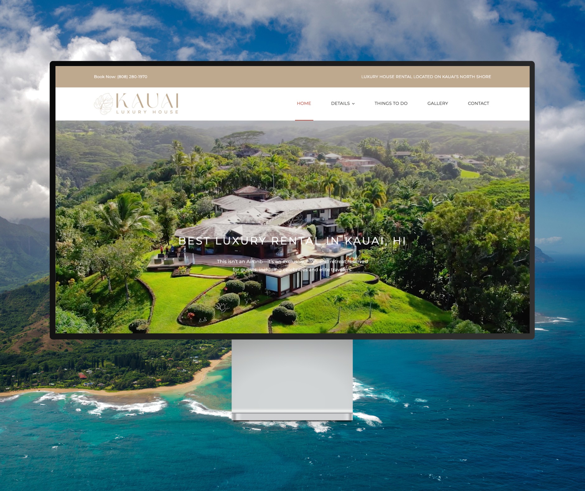 Kauai Luxury House Website