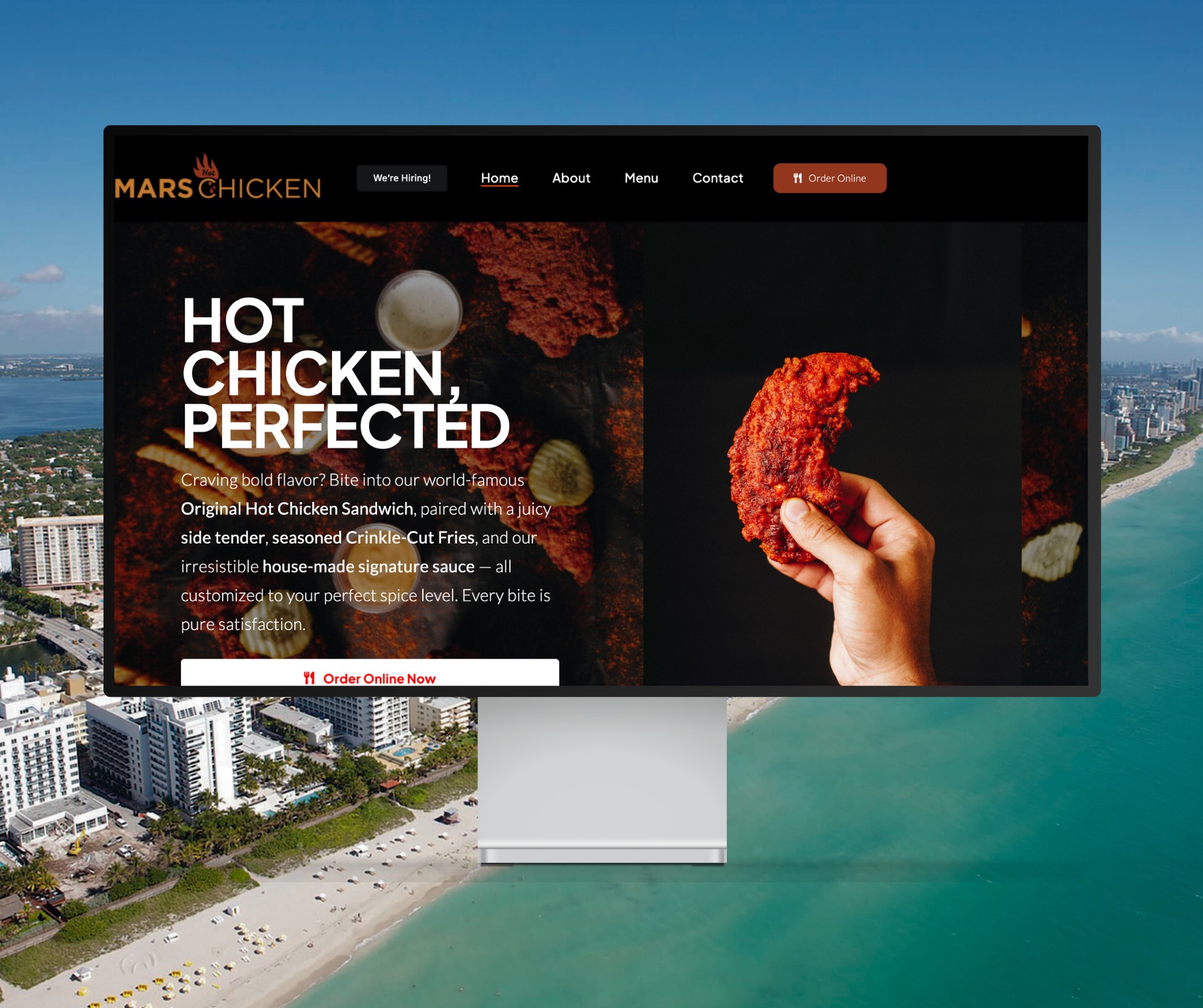 Mars Hot Chicken Website