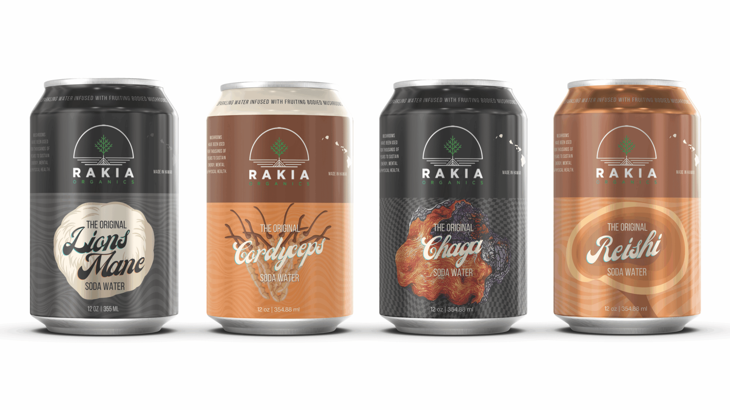 Rakia Organics 4 sodas