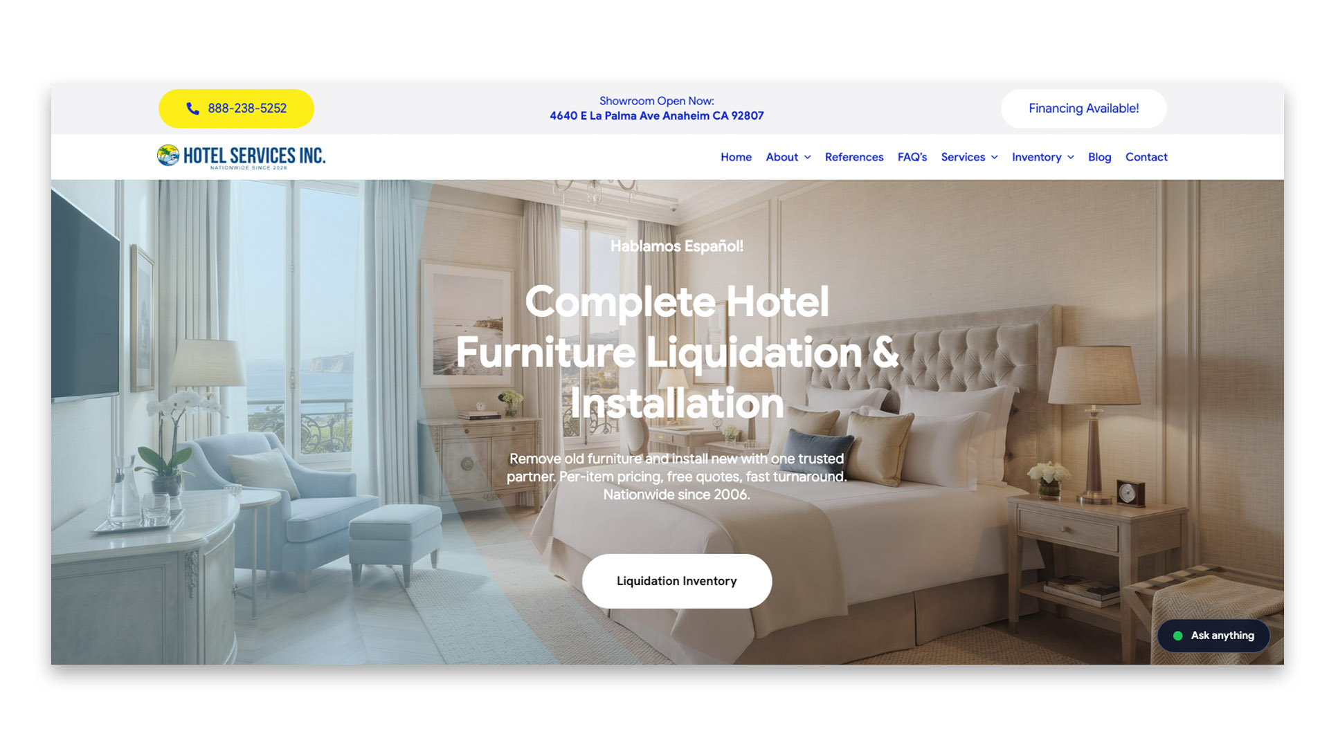 The X Digital Hotel Web Design