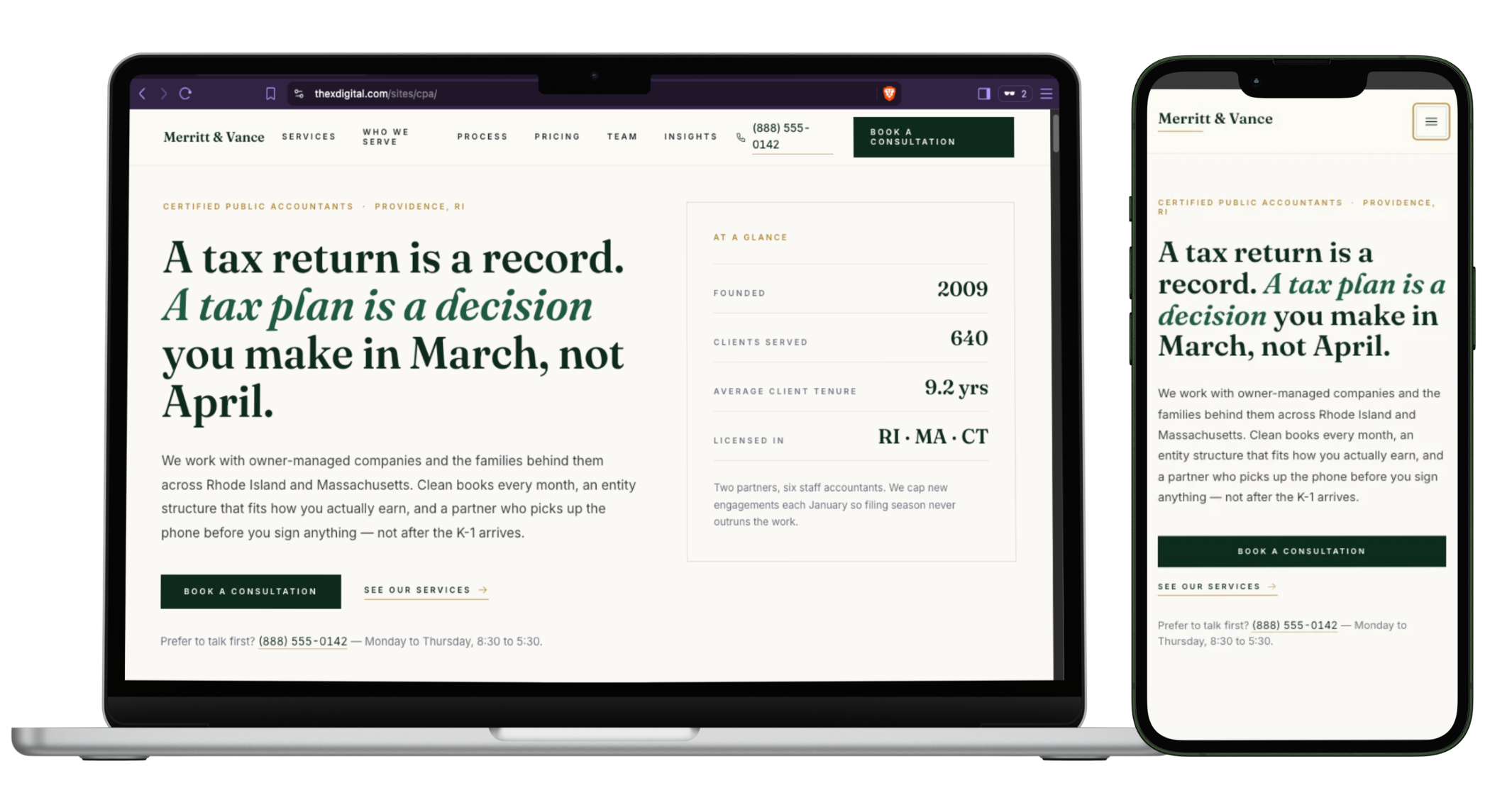 CPA Website Template For Sale – The X Digital