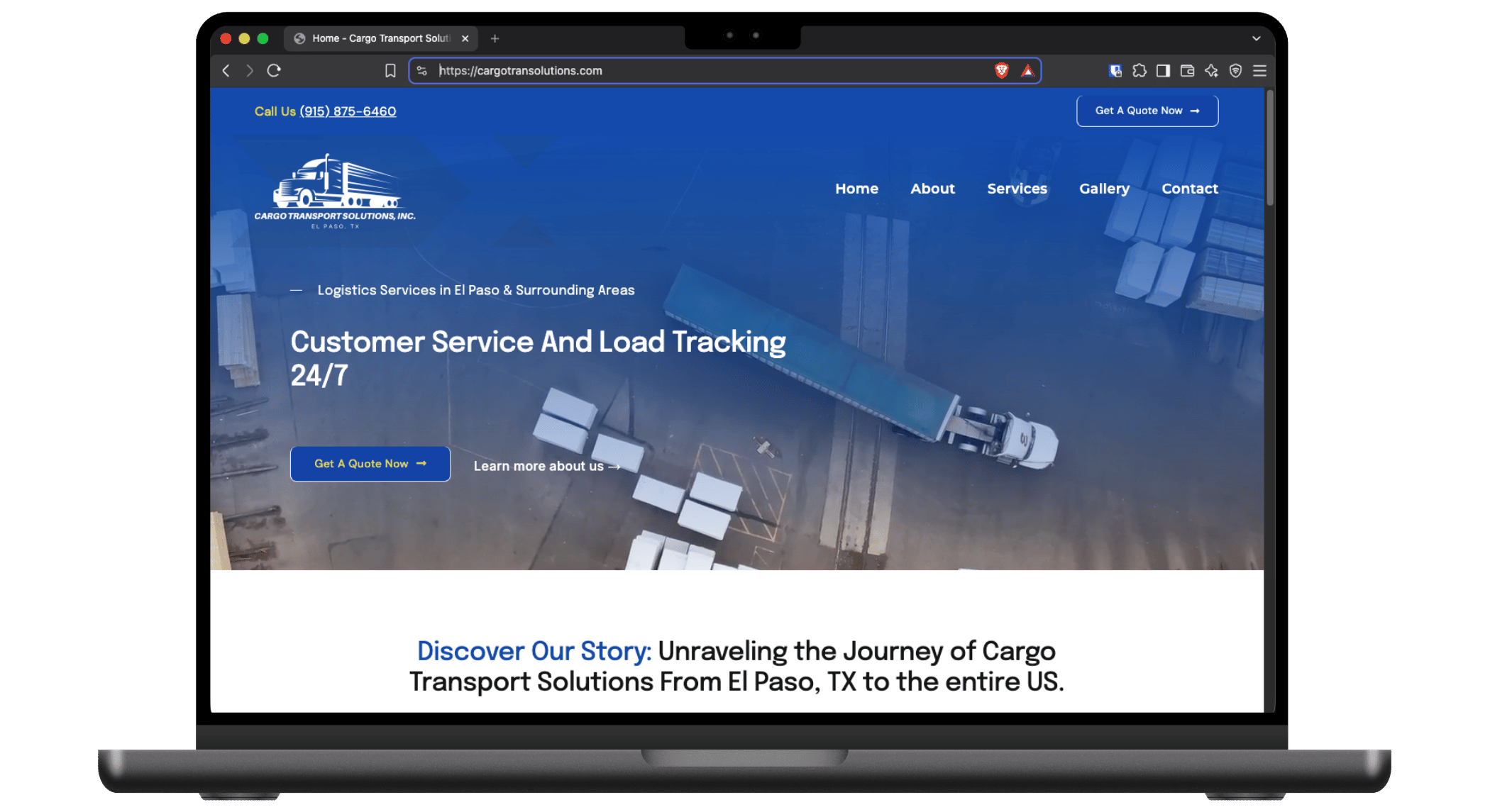 Cargo Transport Solutions Inc – Website Hosted by The X Digital