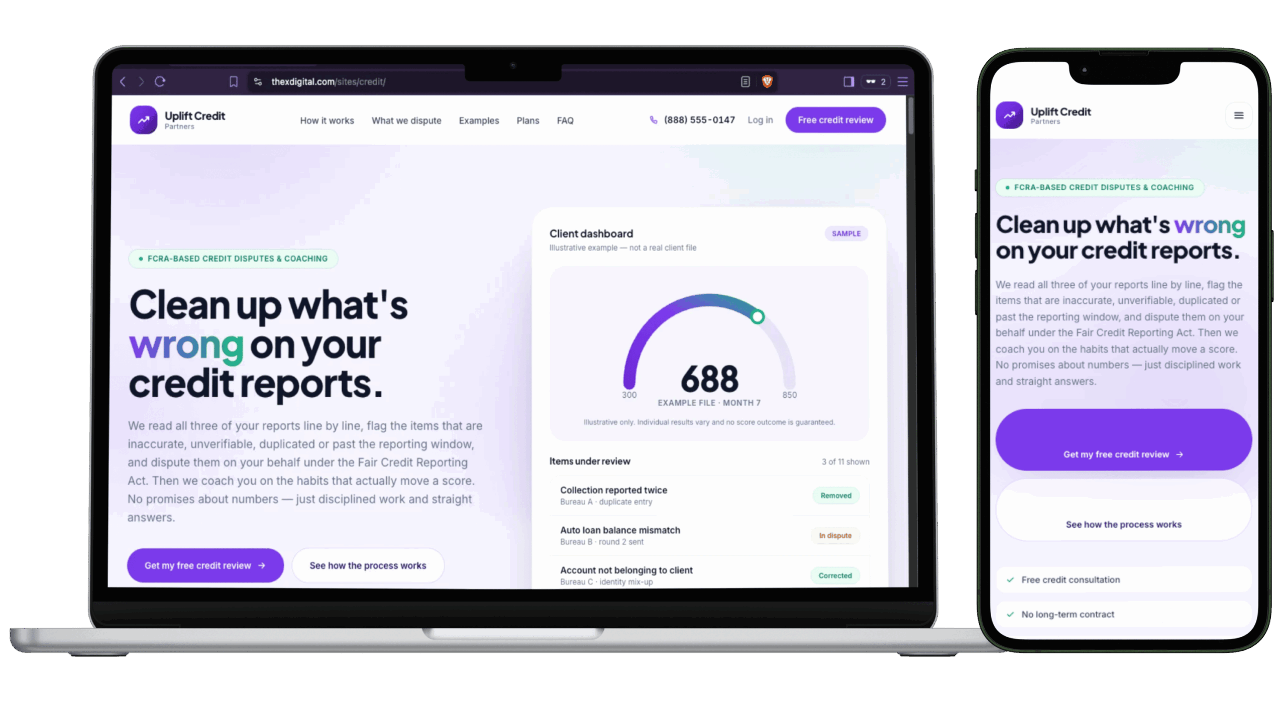 Credit Repair Website Template For Sale – The X Digital