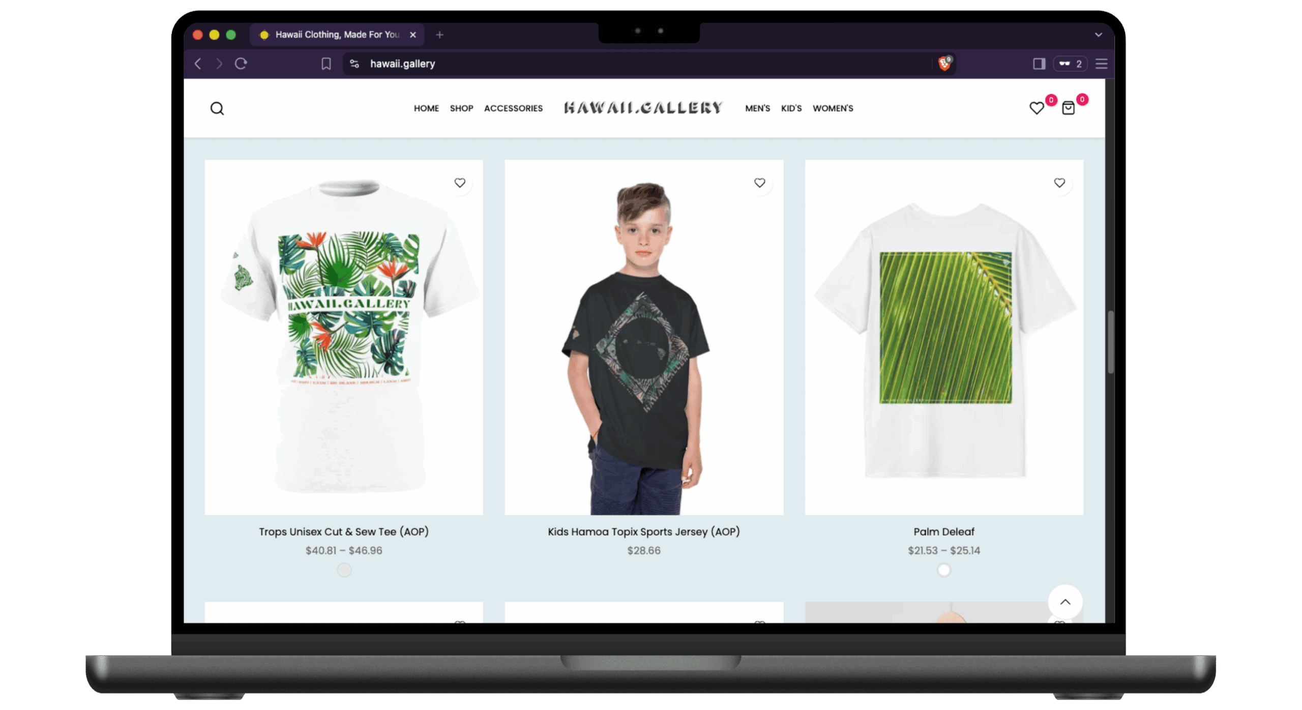 Hawaii Clothing Line Website – The X Digital