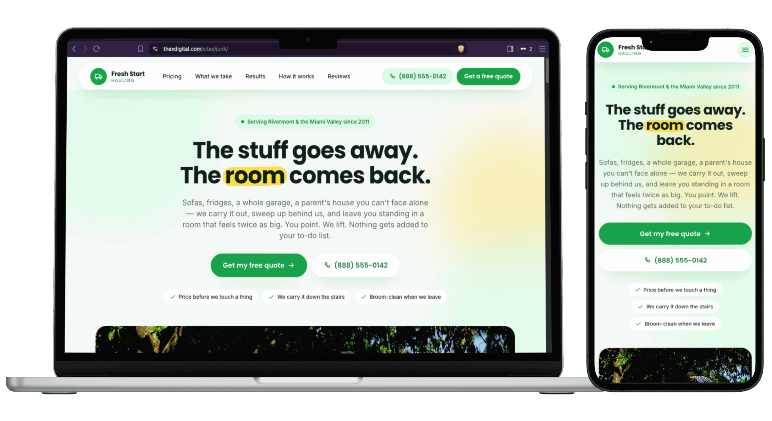 Junk Removal Website For Sale – The X Digital