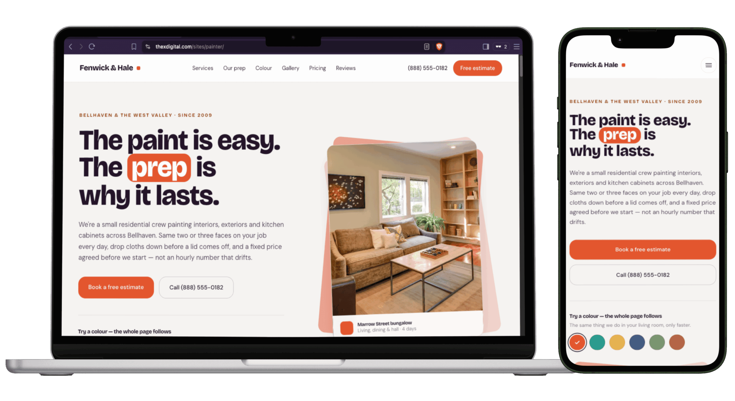 Painter Website Template For Sale – The X Digital